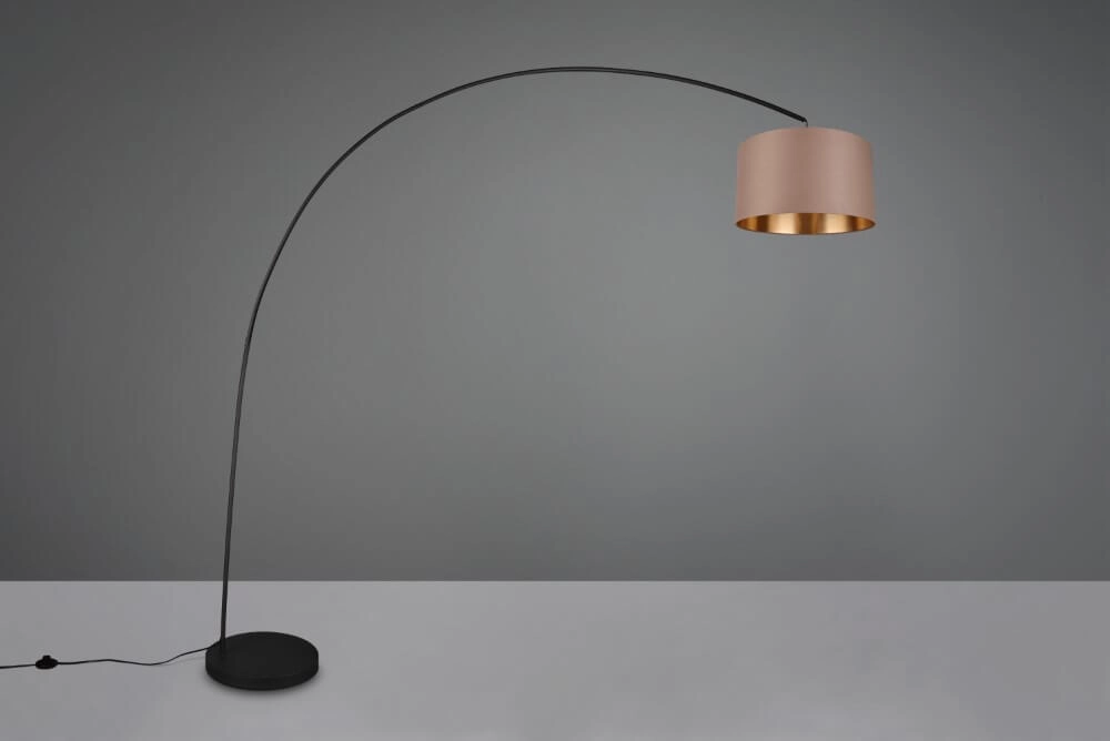 Lampe à arc Mansur noir Trio 4017807574524