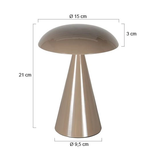 Lampe de table rechargeable Mush Brown Steinhauer 8712746188769