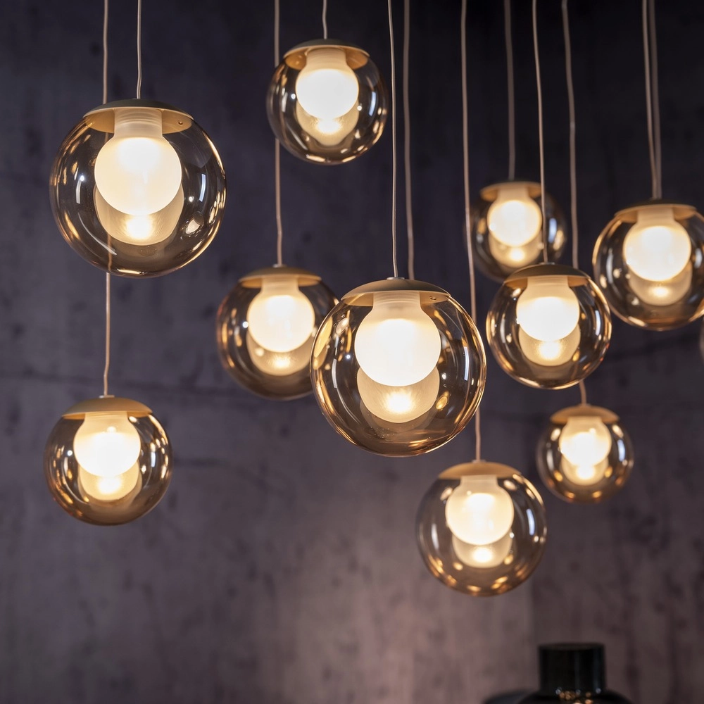 Lampe suspendue à 13 lumières Pure Popup Bronce Paul Neuhaus 4012248398319