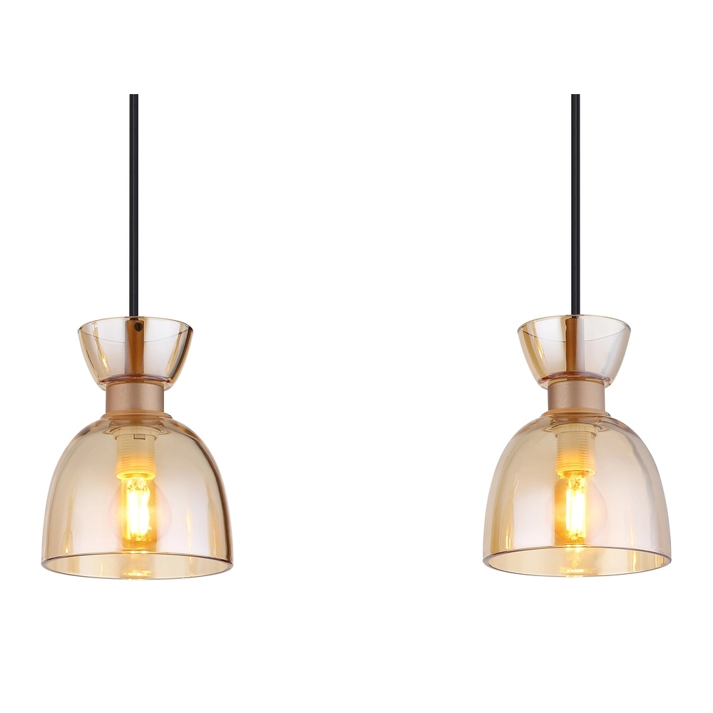 Lampe pendante de conception Massey Café brun 3 lumières Globo 9007371533503