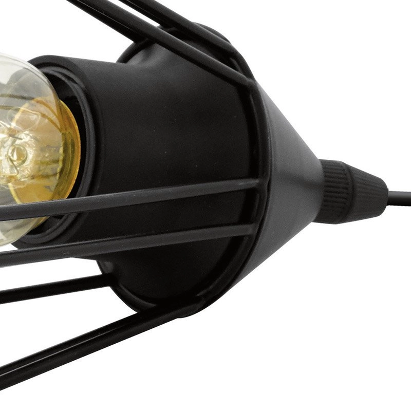 Lampe à suspension Tarbes noir 17cm Eglo 9002759941925