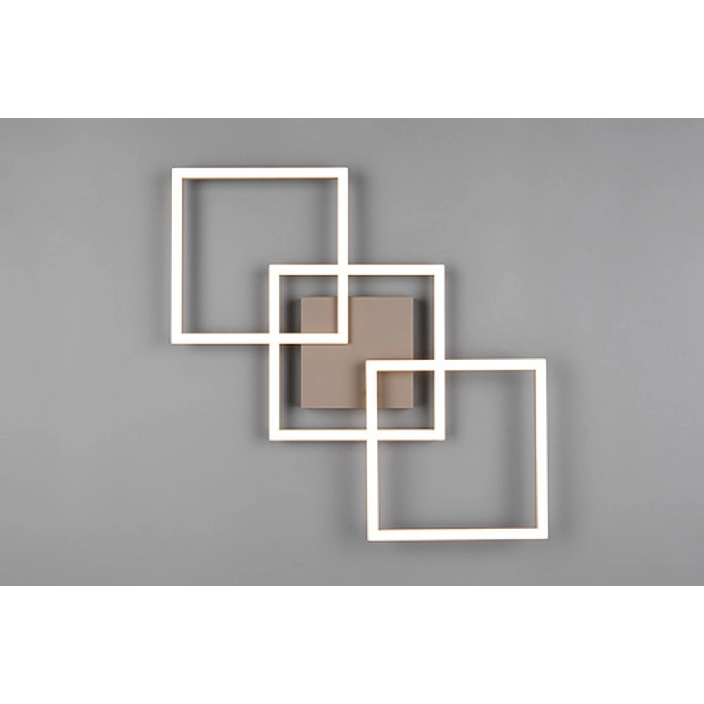 Lampe de plafond moderne Trail 74,5 cm brun sable Trio 4017807714180