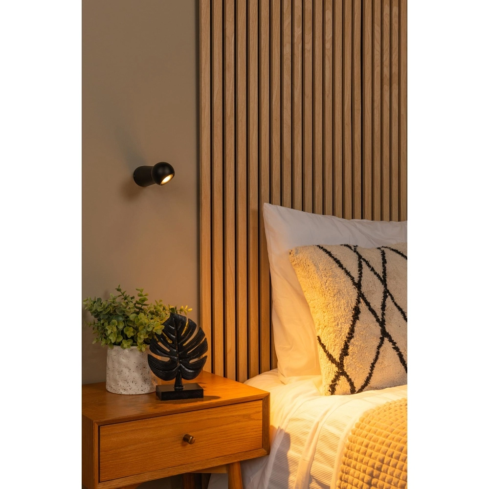 Lampe murale de salle de bain Ipsos IP54 noir Lucide 5411212334008
