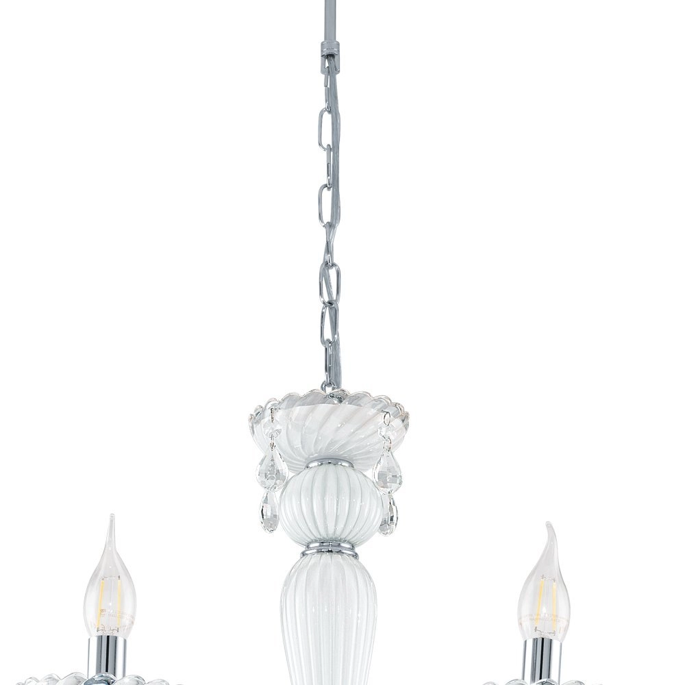 Lustre Carpento 70cm 8 gris clair Eglo 9002759391140
