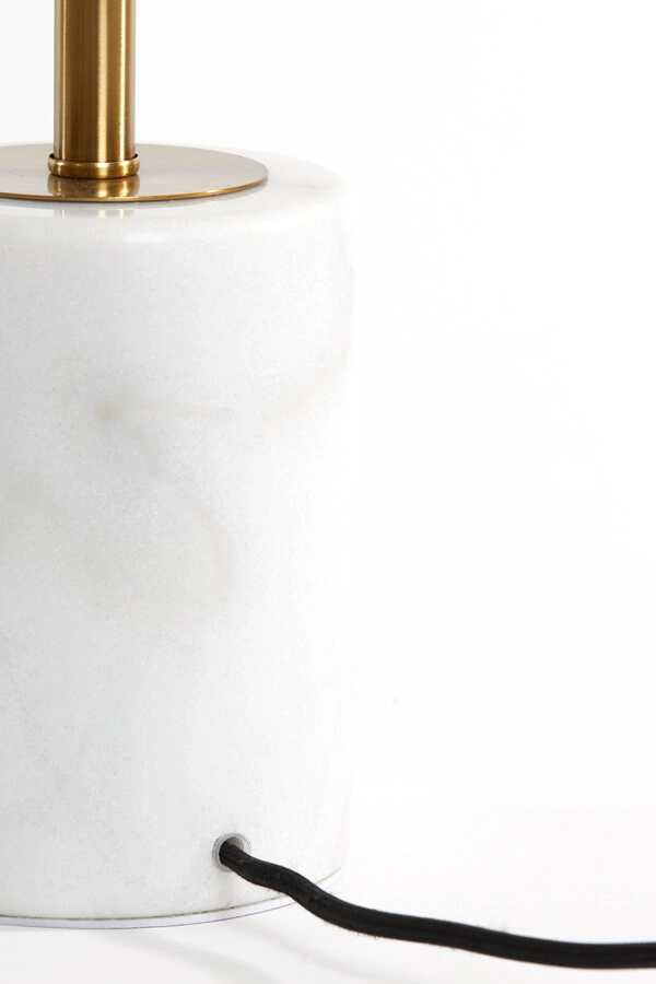 Lampe de table design Medina blanc avec or 47cm Light & Living 8717807650902