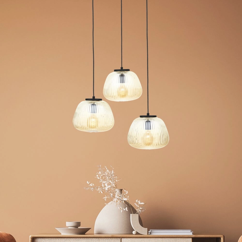 Lampe suspendue 3 lumières Kaizen autour de Brilliant 4004353430107
