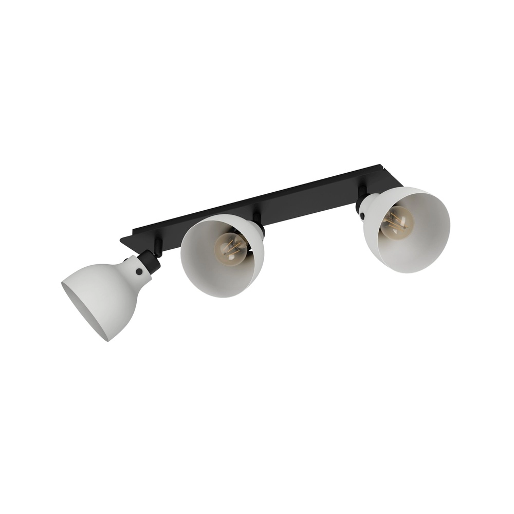 Lampe de plafond grise Matlock 3x E27 - design