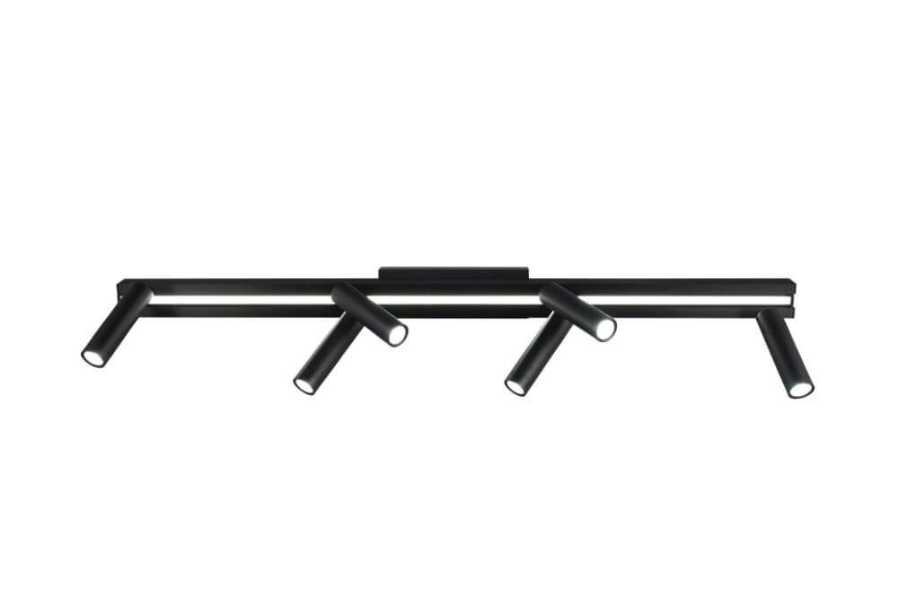 Spot LED 6 lumières Zeno noir Trio 4017807627312