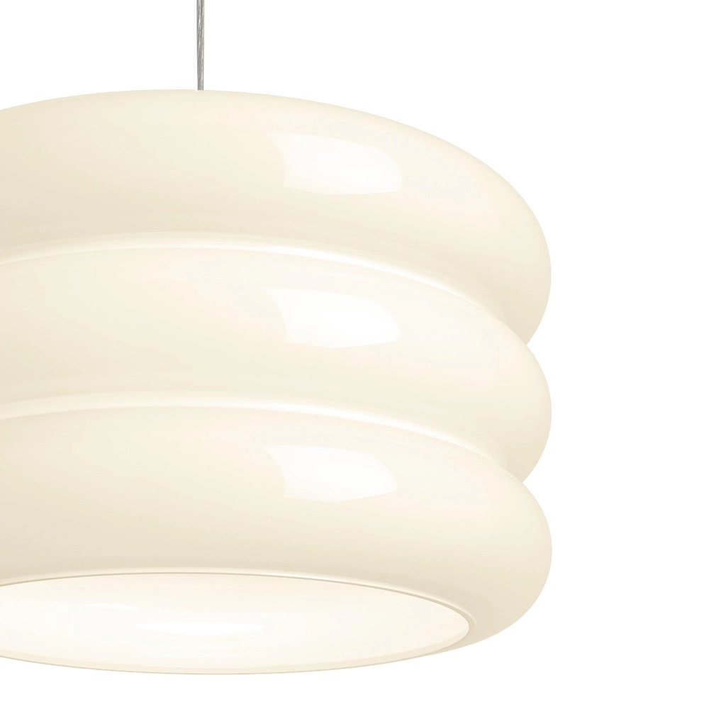 Lampe pendante de conception Tortora chrome avec blanc Ø 30cm Eglo 9008606405572
