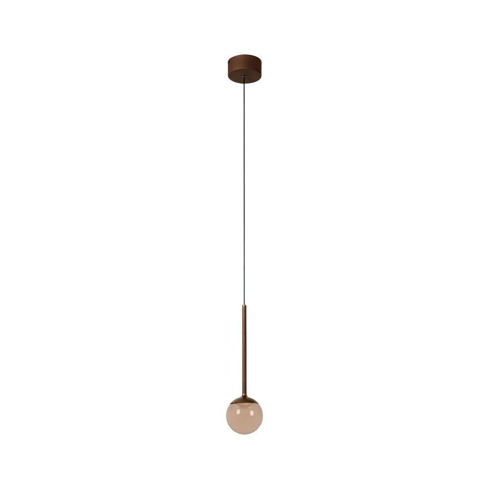 Lampe suspendue Calina seulement avec une boule d’ambre Premium by Lucide 5411212242044