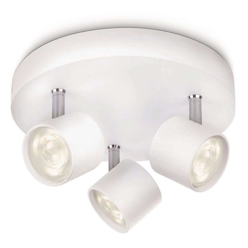 Spot de plafond LED My Living Star 3 lumières blanc