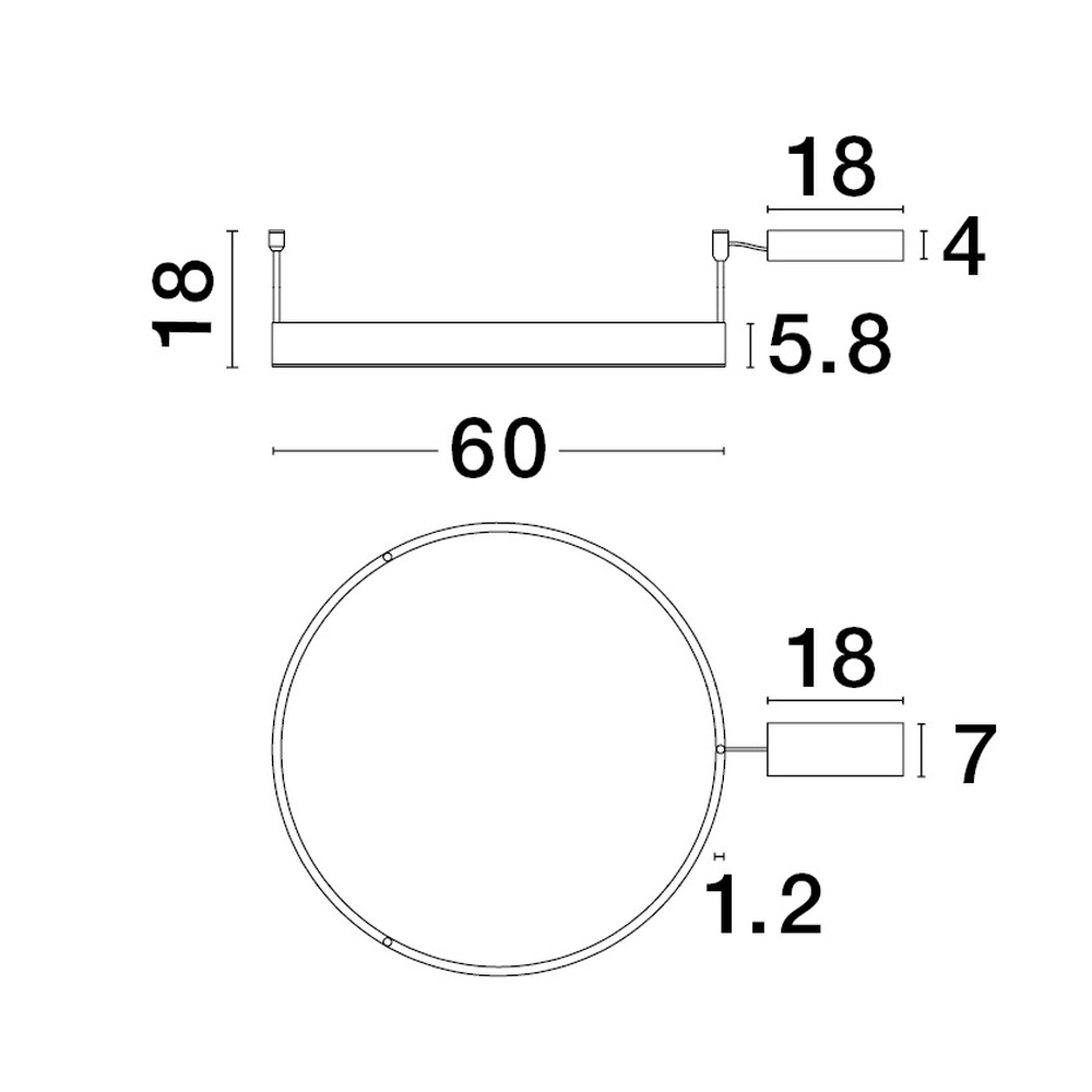 Plafonnier Motif or Ø 60cm Lyora 5212017442956