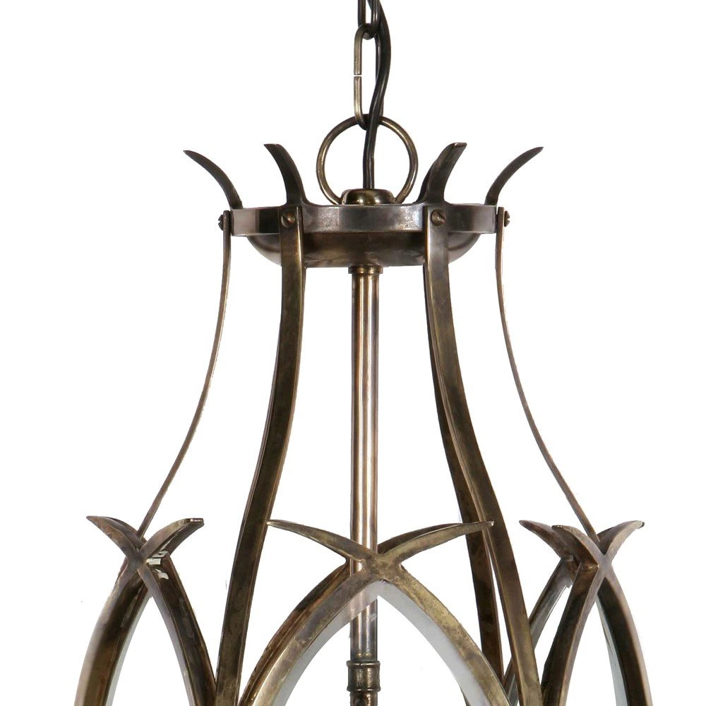 Lampe suspendue antique Gothic 3 lumières - cuivre antique (ant) Limehouse