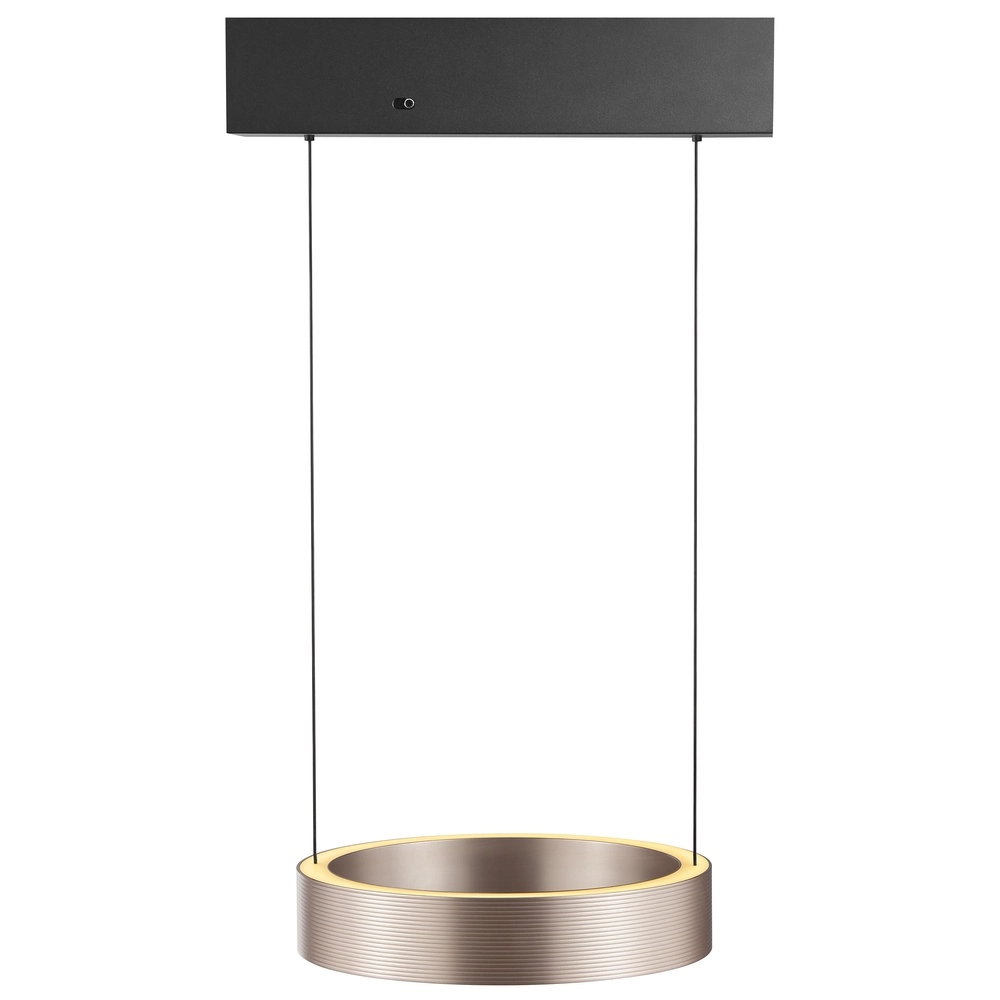 Lampe pendante de conception Axion Noir avec brun Brilliant 4004353477188