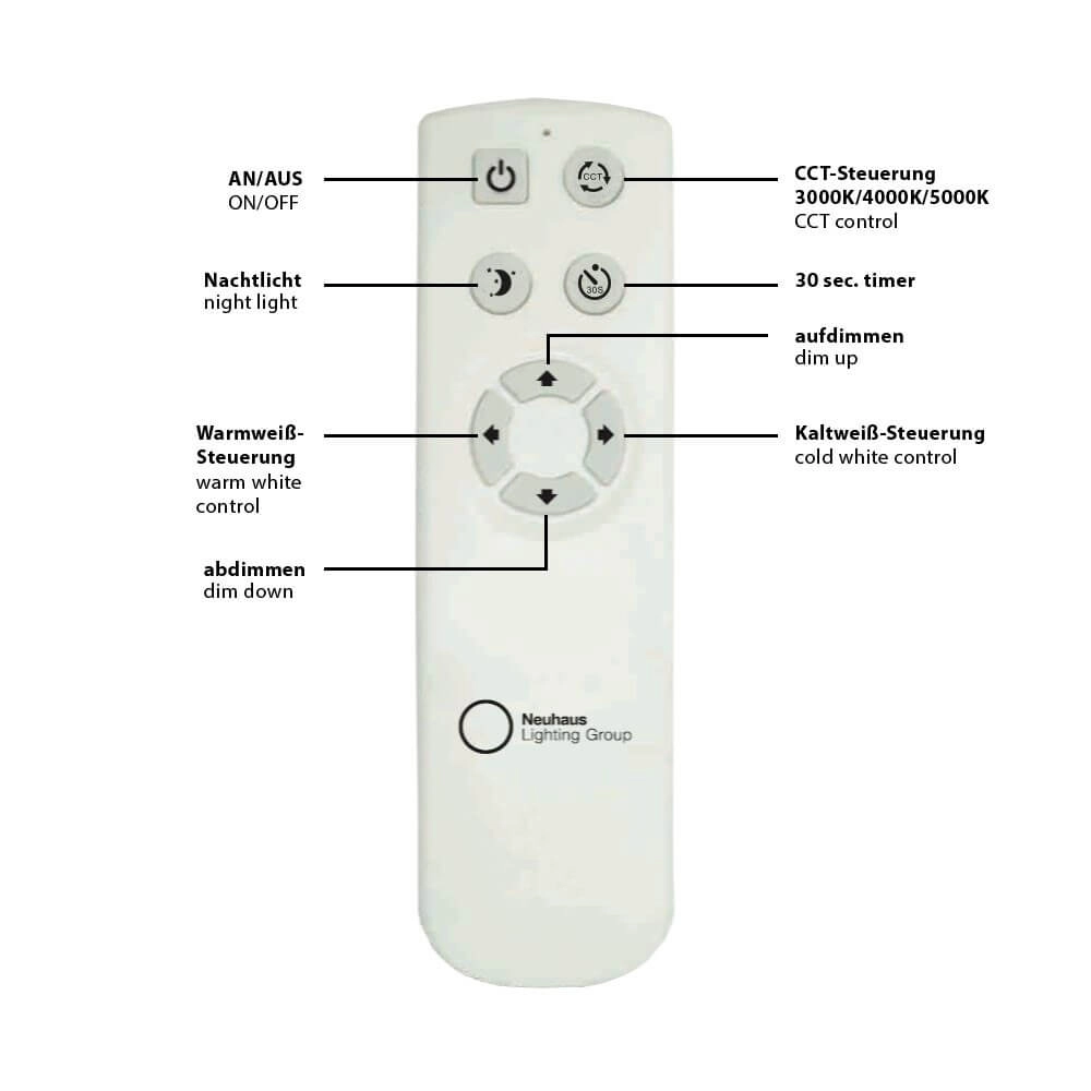 Plafonnier Jupiter 59cm - 3000-5000K effet étoile blanc Just Light 4043689933203