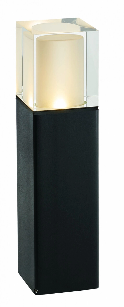 Lampe de terrasse noire Arendal 37 cm avec LED