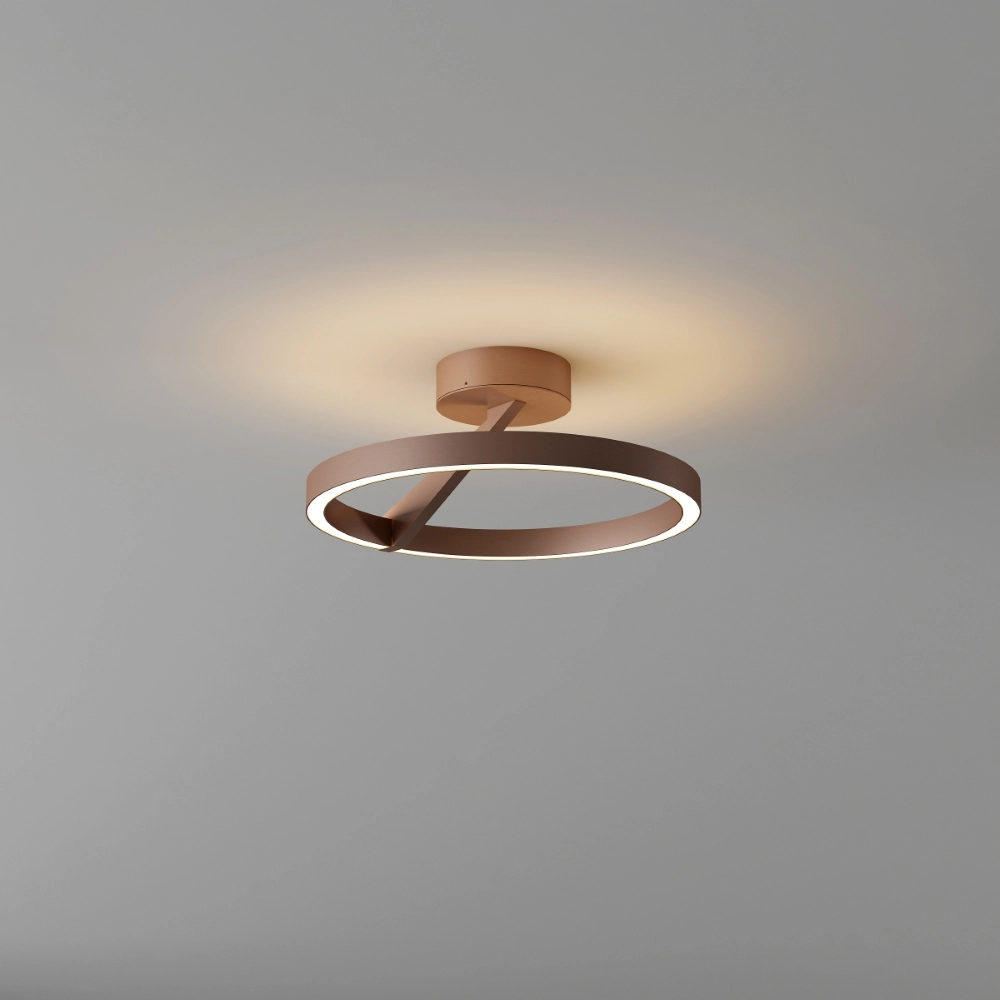 Lampe de plafond à design Oregon Ø 33cm - Bronze brossé