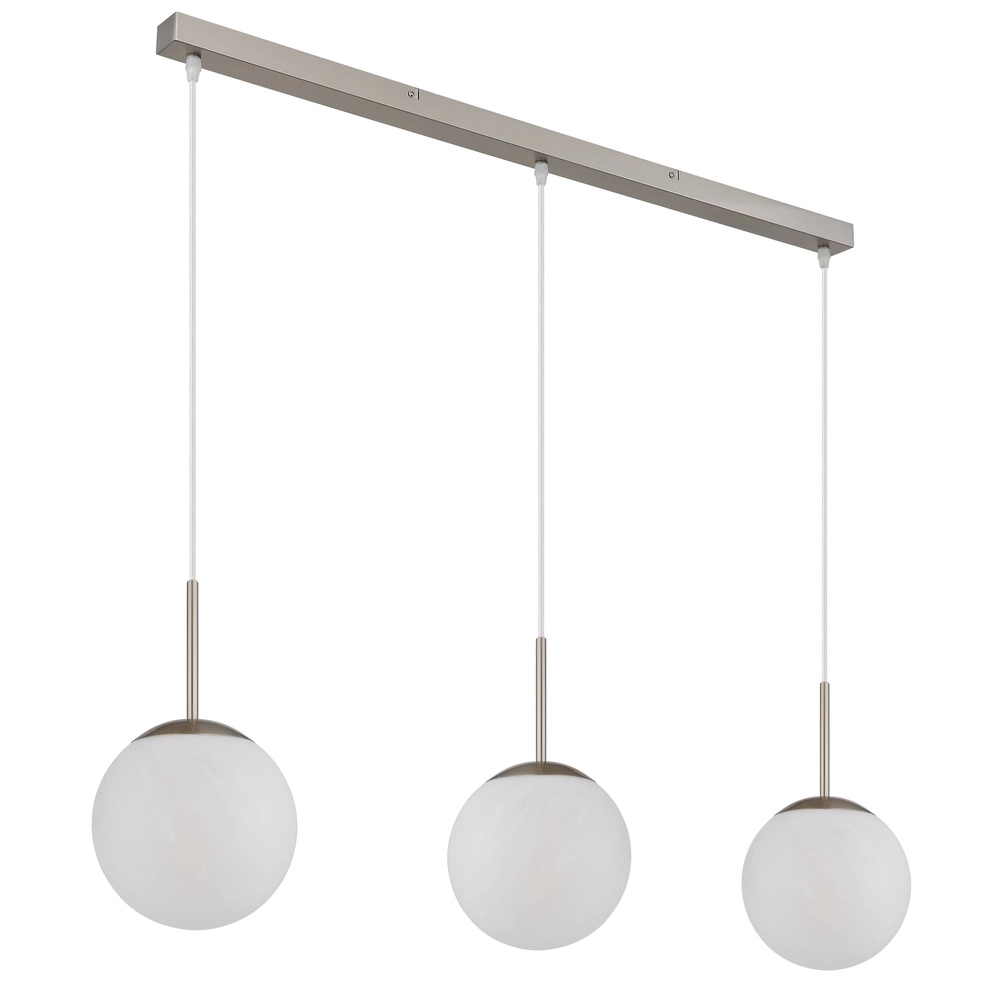 Lampe pendante de conception Kop Nickel 3-léger droit Globo 9007371516995