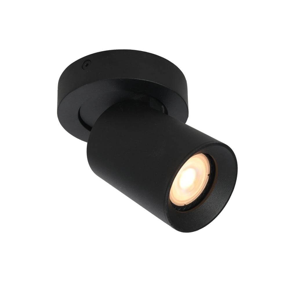 Plafonnier rond Megano 1 lumière noire Plafonnier rond Megano 1 lumière noire