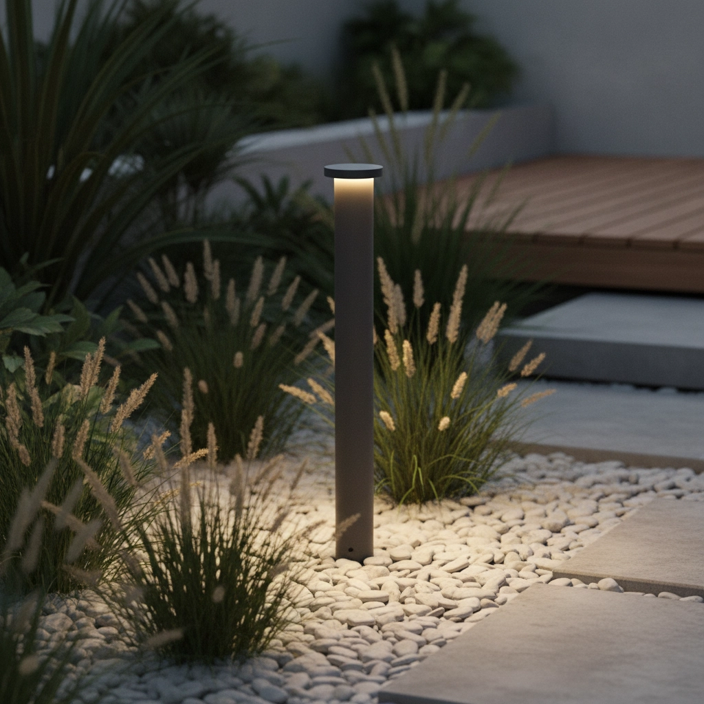 Éclairage de chemin moderne Bast gris foncé 65cm - 3000K