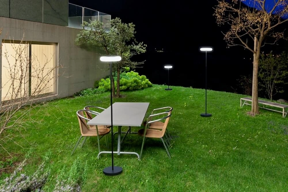 Lampe solaire Pops debout, noir Lutec 6939412089157