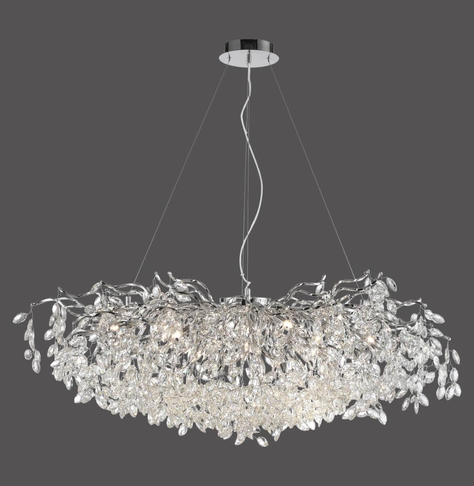 Lustre Ricicle 120 cm chromé Paul Neuhaus 4012248382080