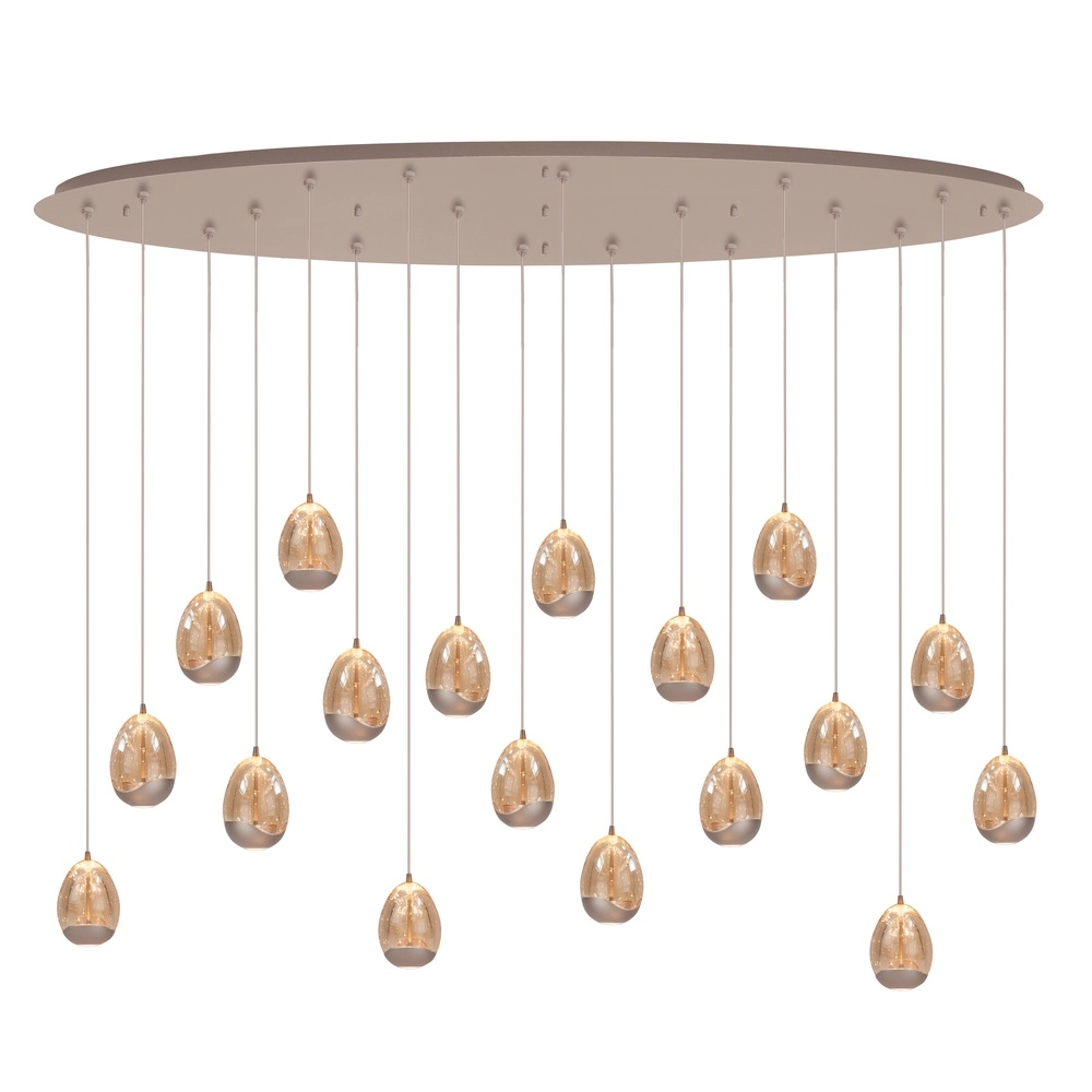 Lampe suspendue Champagne Egg Champagne 18-lights
