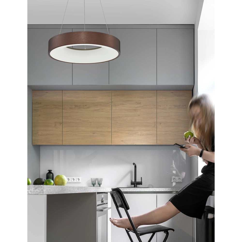 Suspension Rando Thin marron café Ø 38cm Suspension Rando Thin marron café Ø 38cm