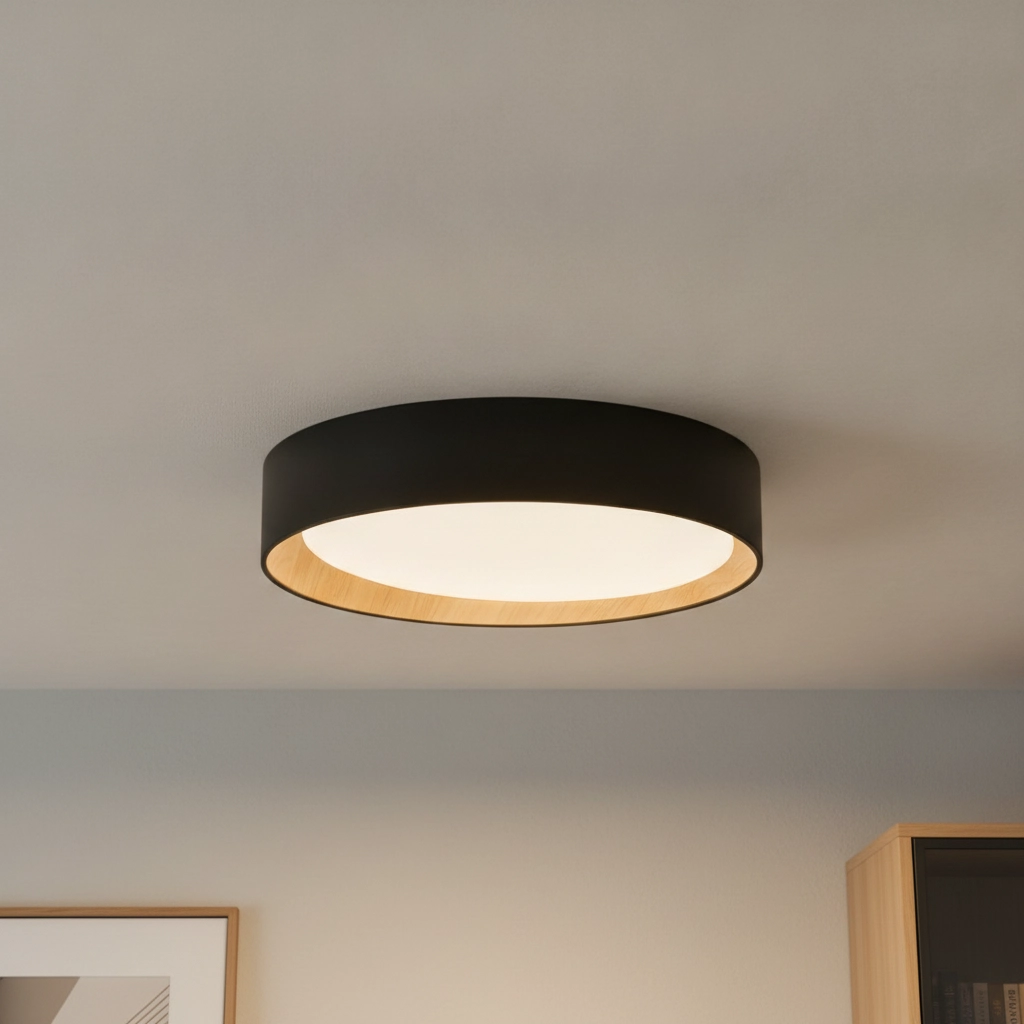Plafonnier Stake noir Ø 35cm