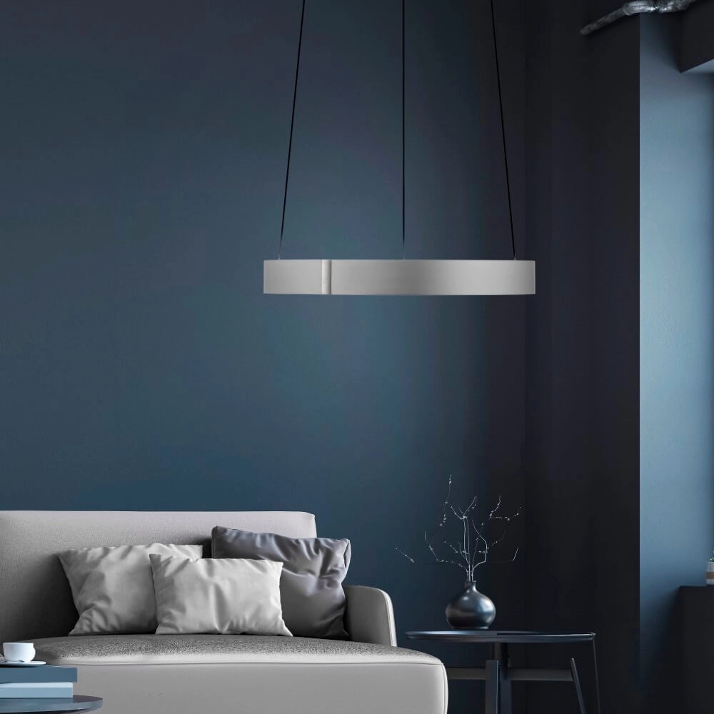 Lampe suspendue ronde Pure E-Clipse aluminium Ø 50cm Paul Neuhaus 4012248372333