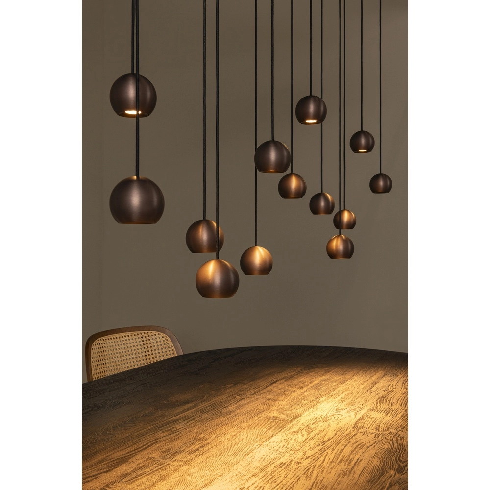 Lampe pendante de conception Montana 13 café brun clair Premium by Lucide 5411212680150