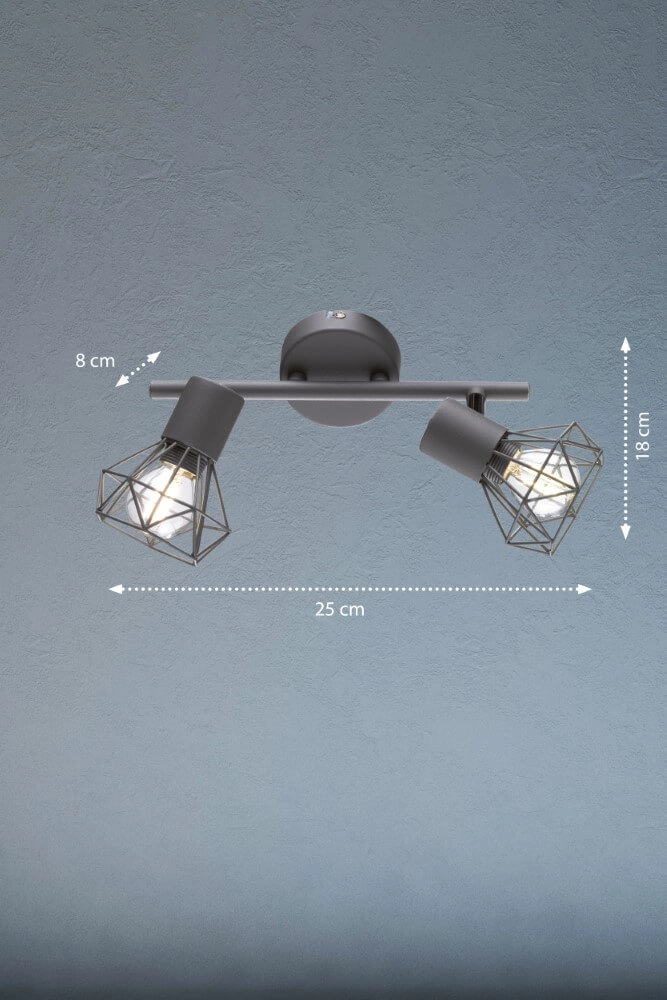 Spot de plafond tendance Ran 2 lumières Fischer & Honsel 4001133222655