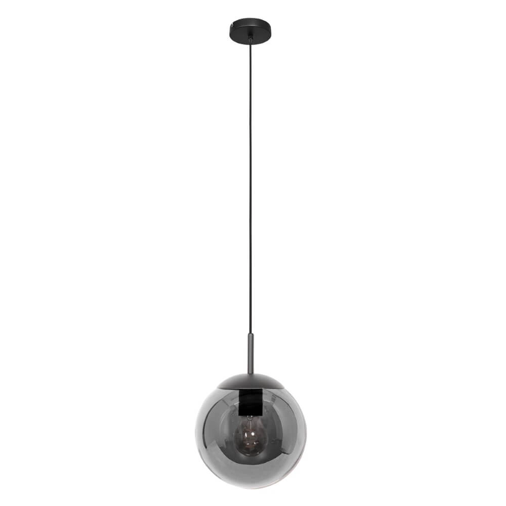 Lampe à suspension en verre noir Bolique Ø 20 cm Steinhauer 8712746166361