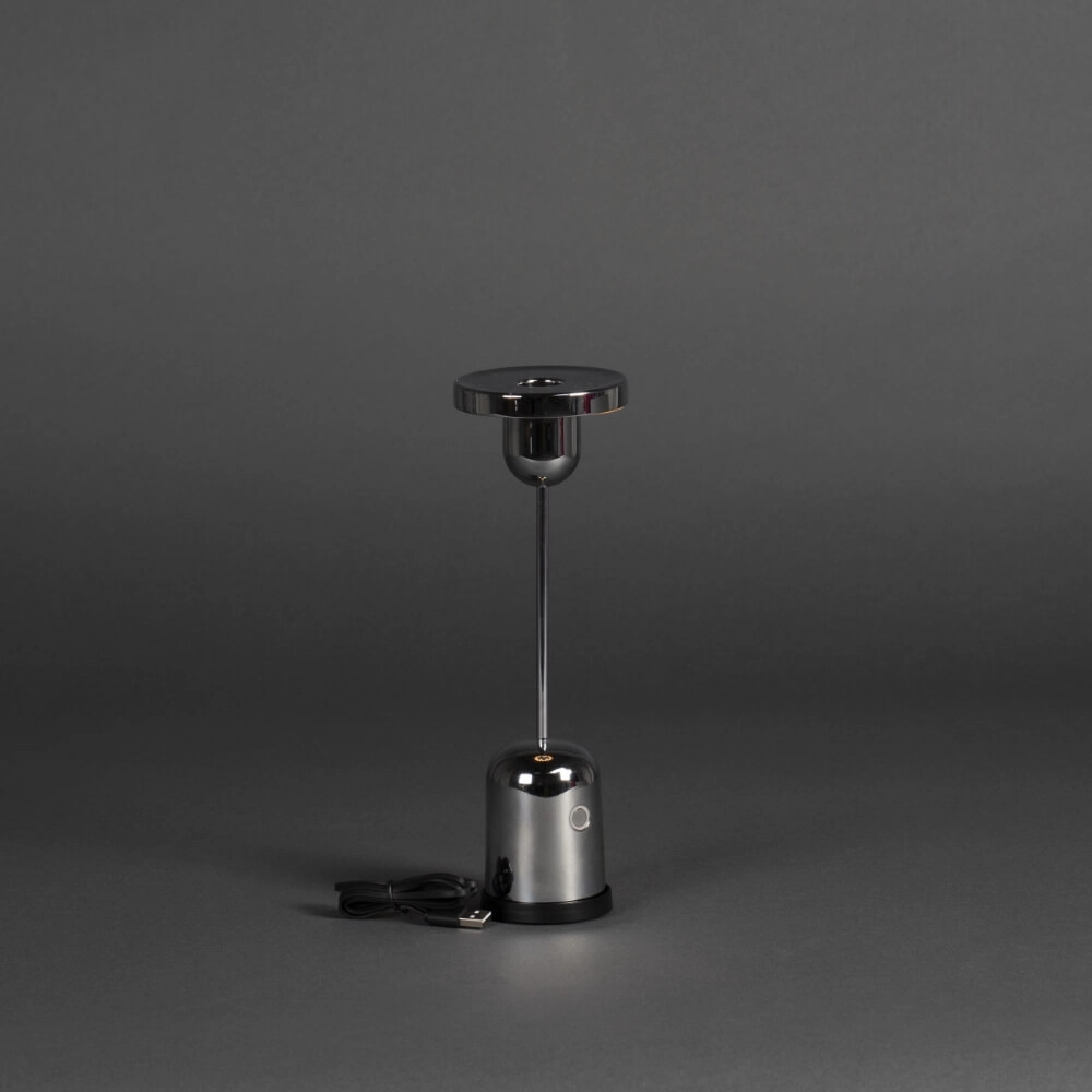 Lampe de table rechargeable Cassis Acier inoxydable pour chandelier KonstSmide 7318307832006