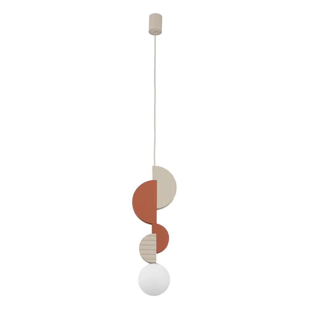 Lampe pendante unique Drops Color Terre cuite