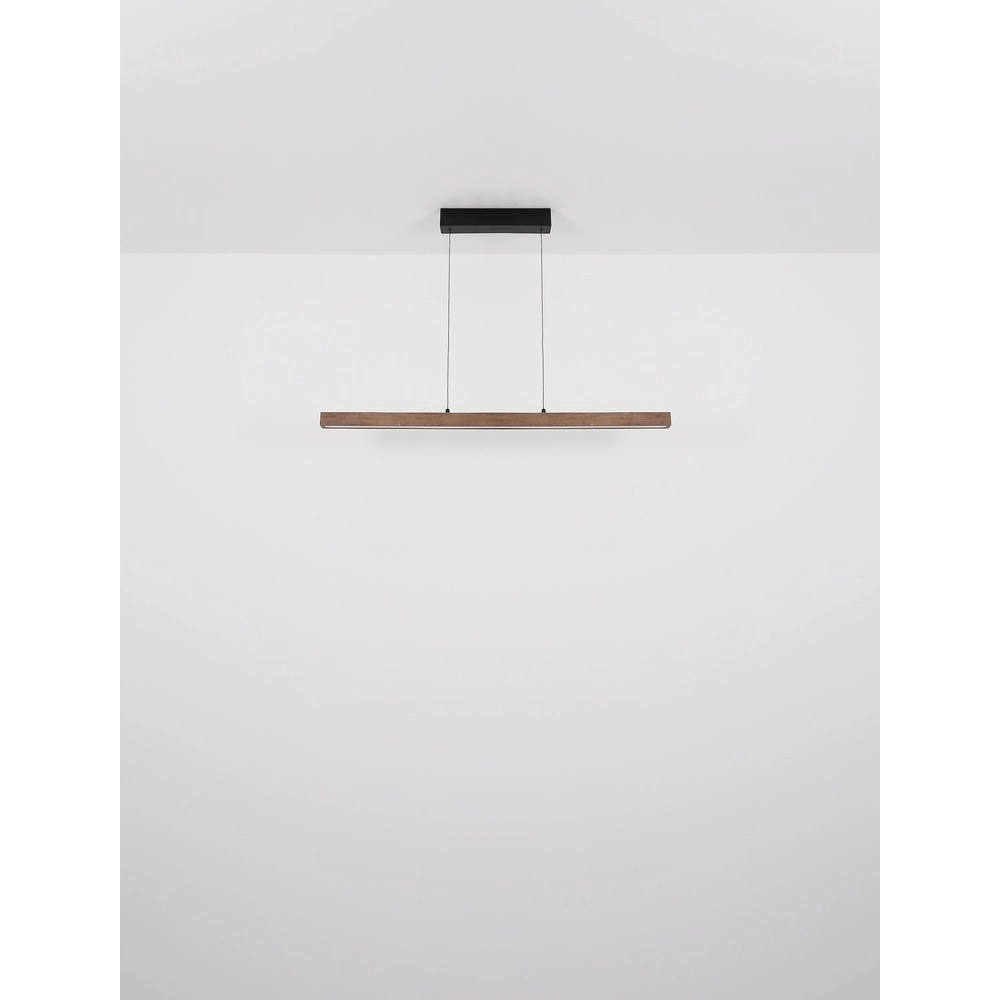 Lampe suspendue élégante Olivus bois 115 cm Globo 9007371455683