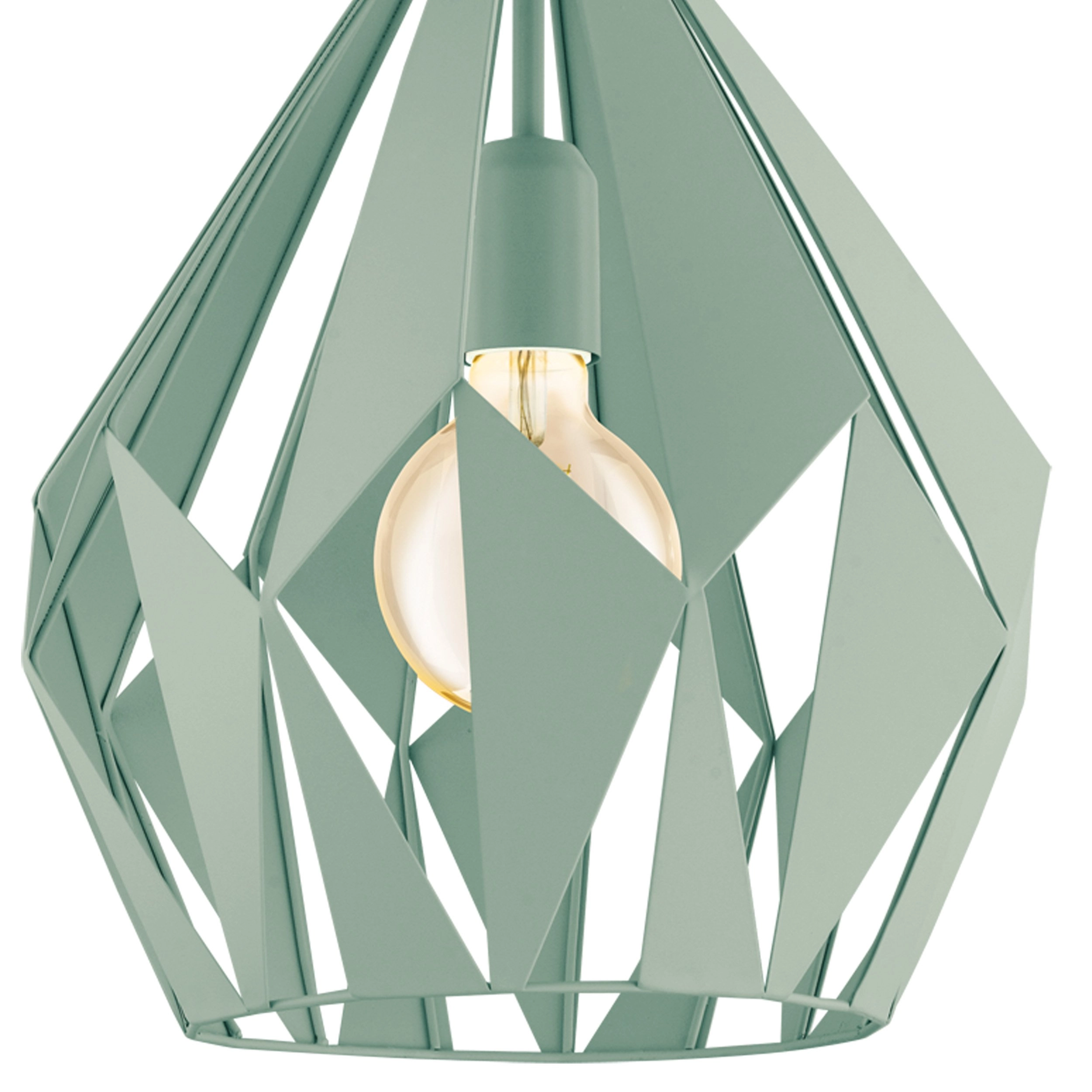 Lampe à suspension Carlton-P Vert pastel Eglo 9002759490263