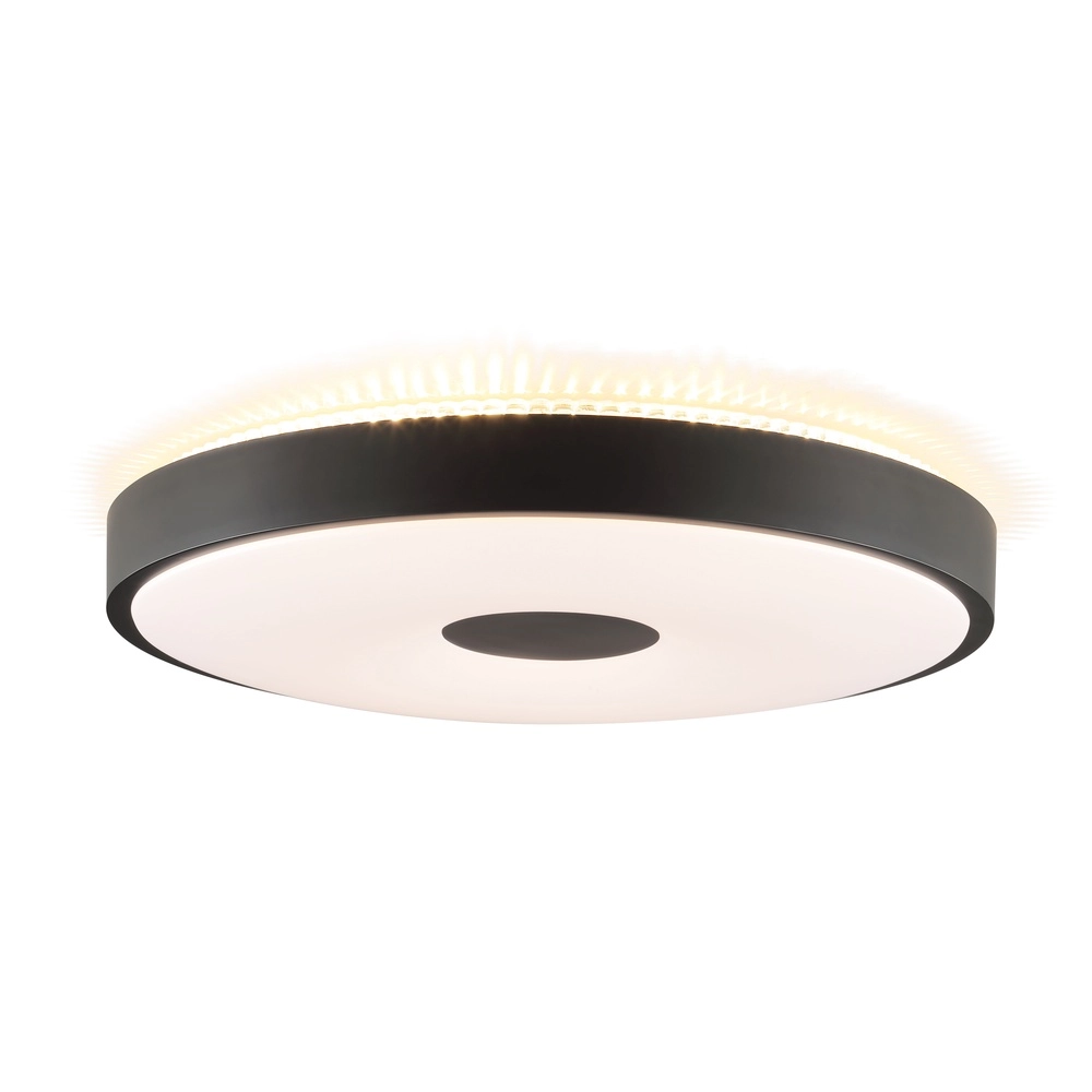 Éclairage de plafond Tavis noir Ø 44,5cm