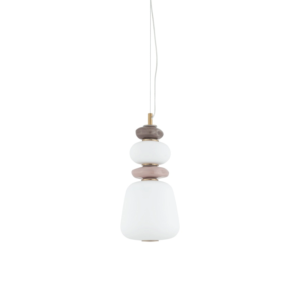Lampe suspendue Ceramic Led Ø 17 cm de céramique et verre Lyora 5903139117029