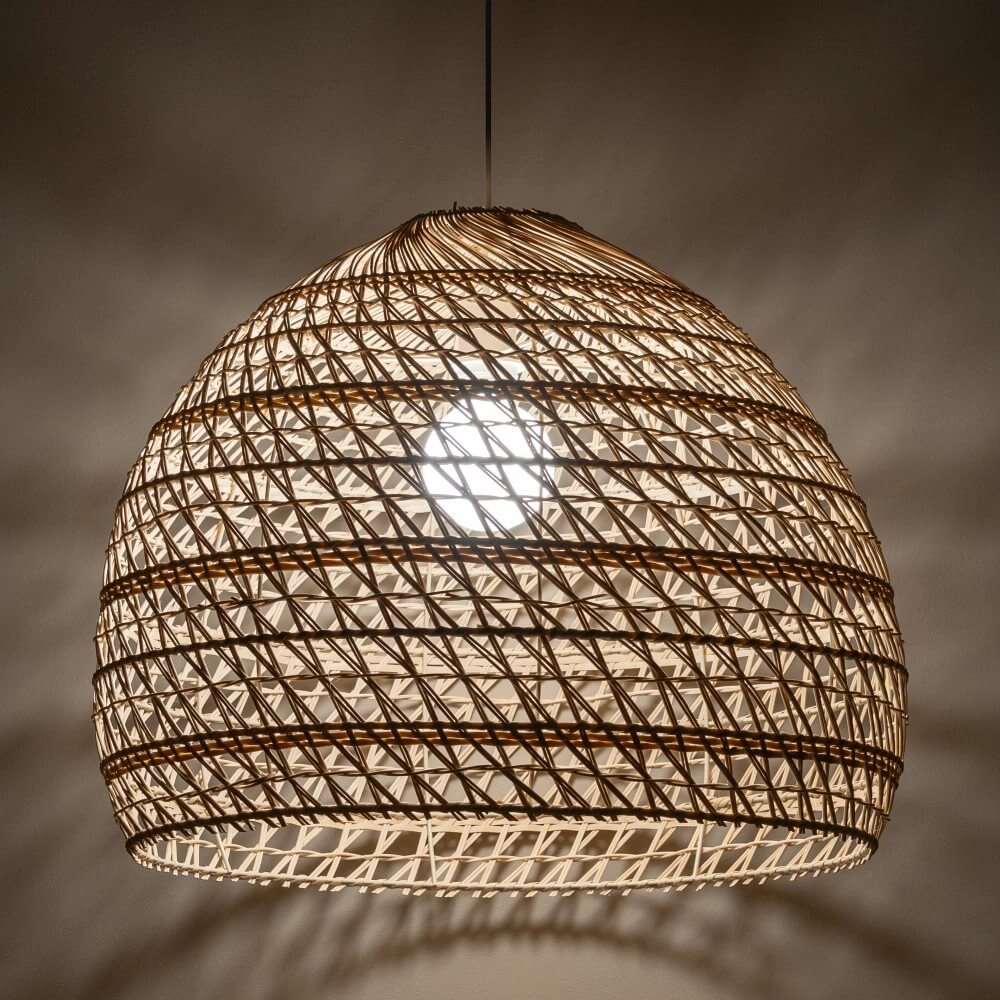 Suspension en rotin Boho L Ø 60cm Lyora 5903139111522