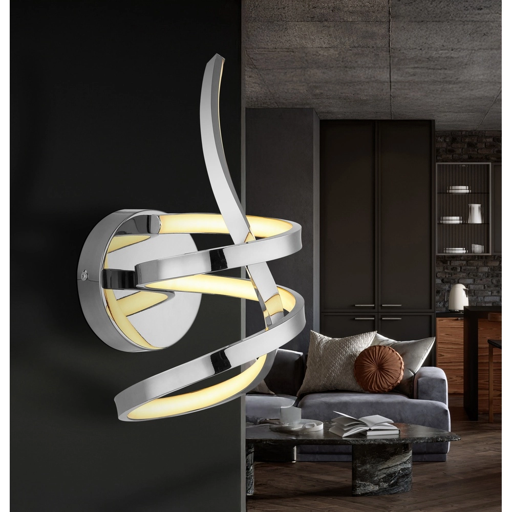 Lampe murale à boucle Iduna Chrome Globo 9007371513420