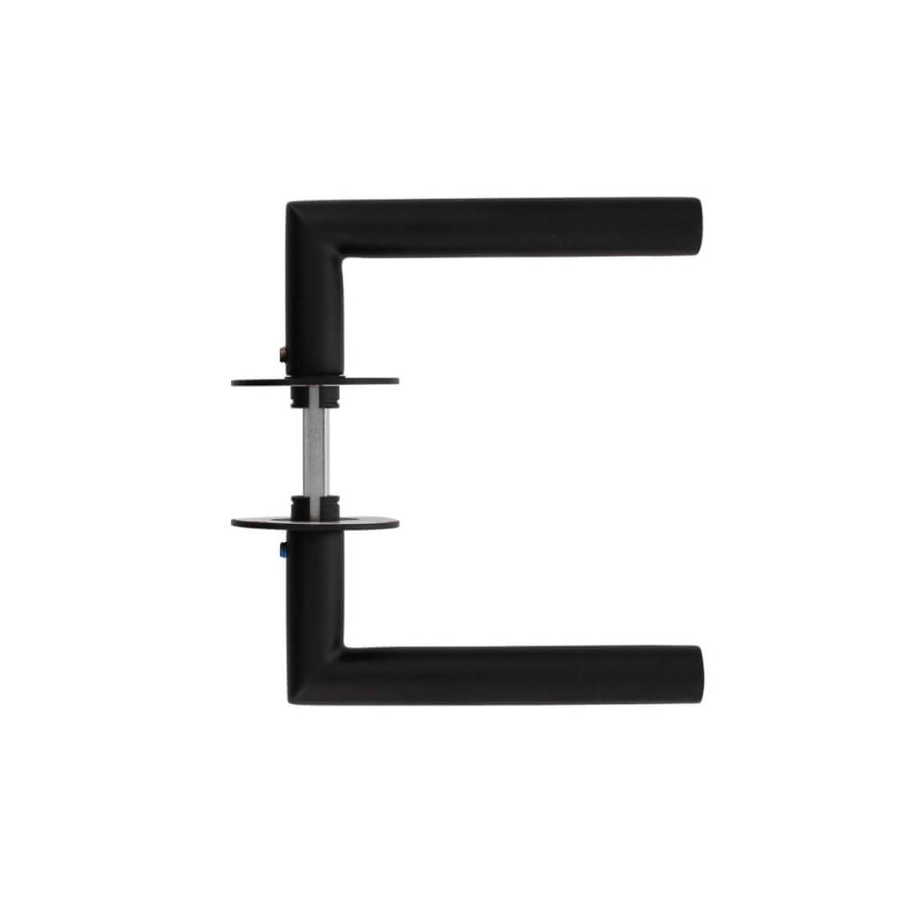 Poignée de porte étanche Jura Rosace autocollante noire Intersteel 8714186428597