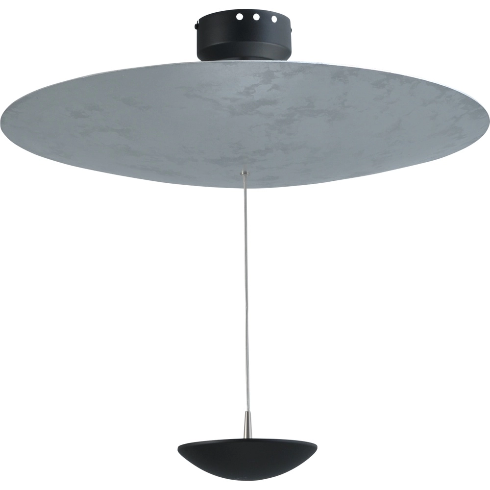 Plafonnier Zyan noir avec argent Ø 60cm