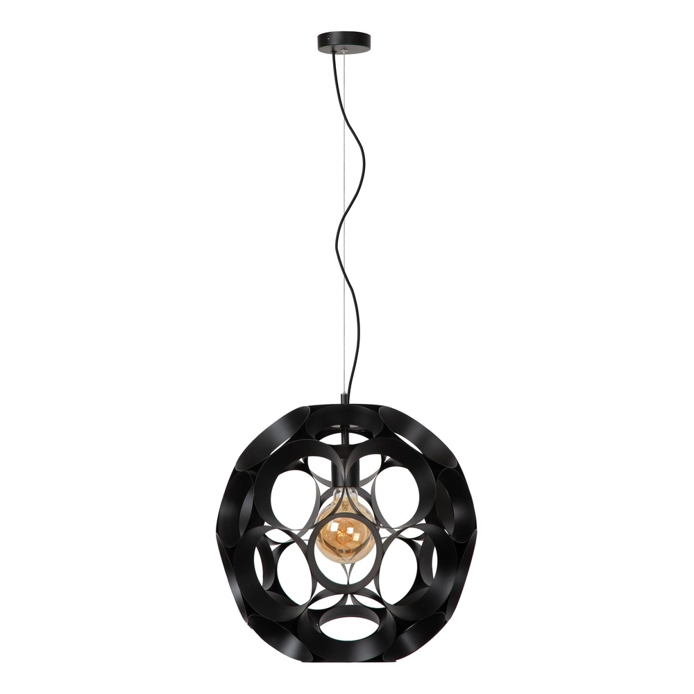 Lampe pendante unique Hannelore Ø 40cm noir