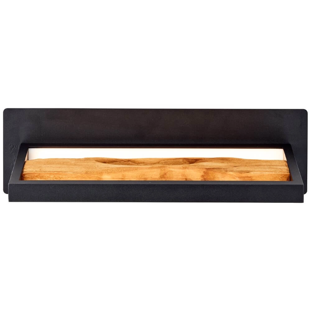 Lampe de chevet LED Chaumont avec du bois Brilliant 4004353411779