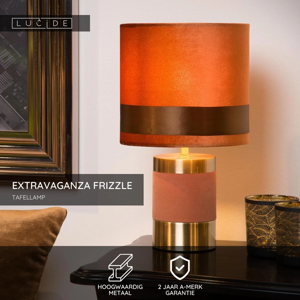 Lampe de table de conception Extravaganza Frizzle Brown Lucide 5411212105271