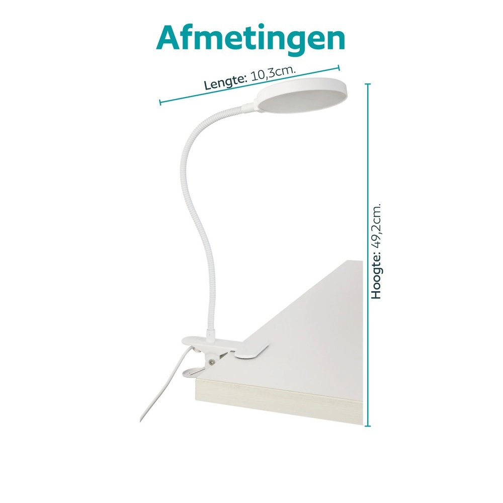 Lampe à pince Casetto Blanc Eglo 9008606389292