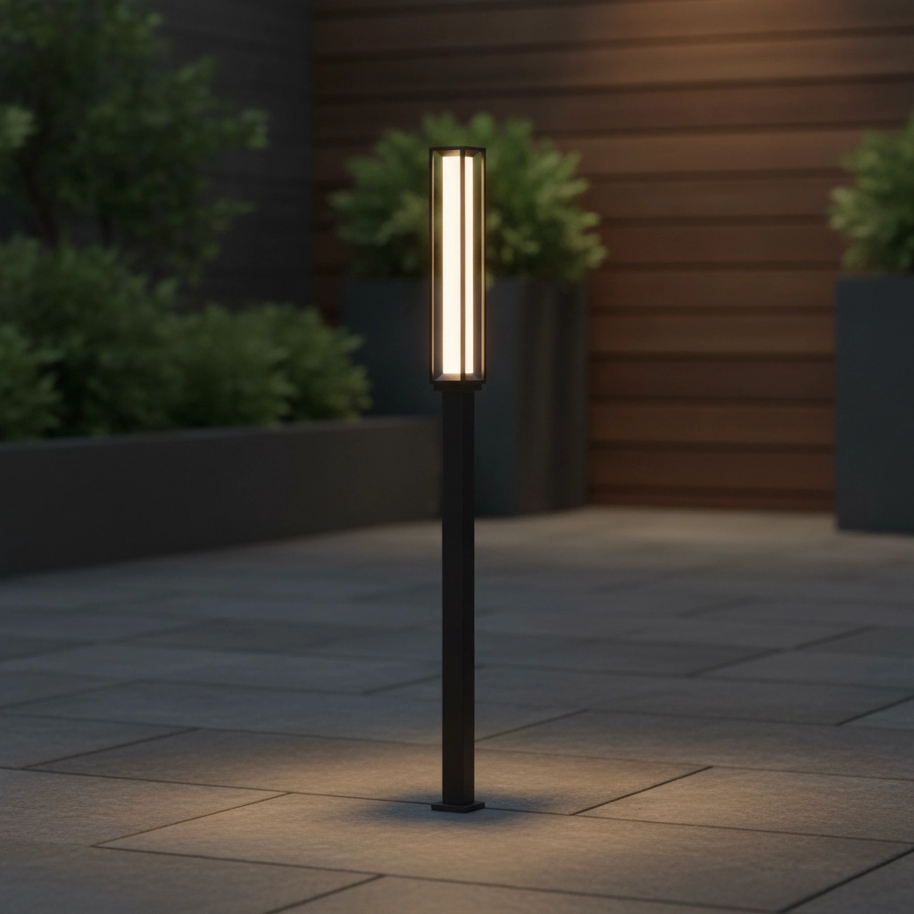 Lampe de jardin design Solstice carré