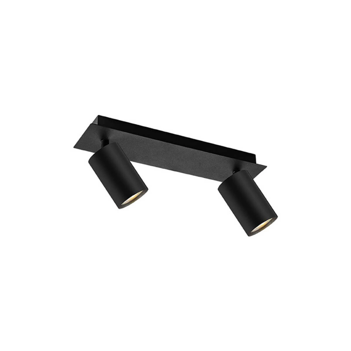 Spot en saillie noir Ferroli 2 lumières