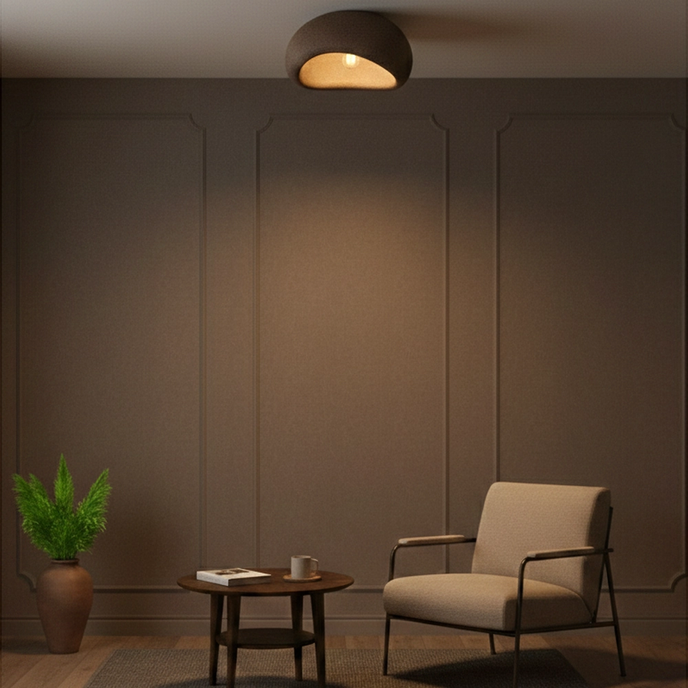 Plafonnier naturel Aere marron 40cm